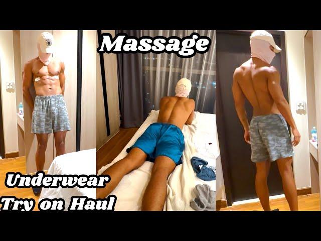 Men's Underwear Try on Haul & Trying on Boxer Briefs from Massage Shops | Male Underwear Model