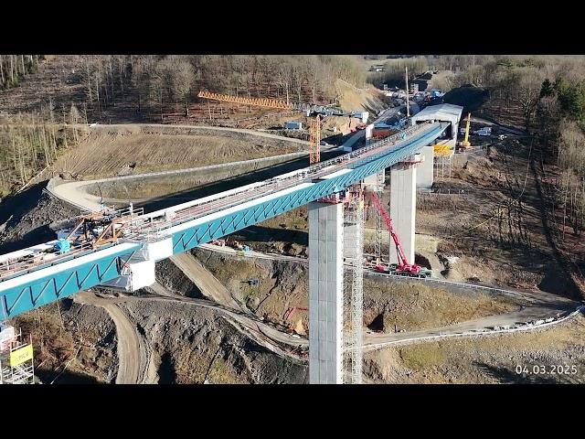 Rahmedetalbrücke die Hochzeit ist vollzogen Baufortschritt Teil 9, März 2025