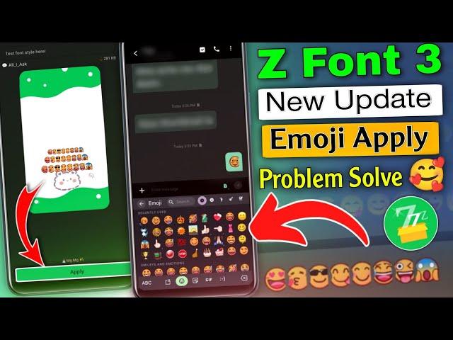 Z Font 3 Emoji Apply Problem Solve  | Z Font 3 Emoji Apply Problem Solve on Vivo & IQoo Phone's