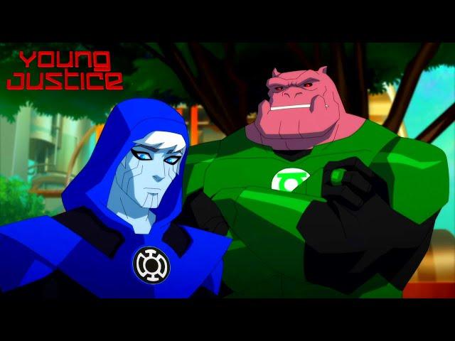 Kilowog Reunites With Razer Scene | Young Justice 4x19 Razer Meets The New God Metron Scene