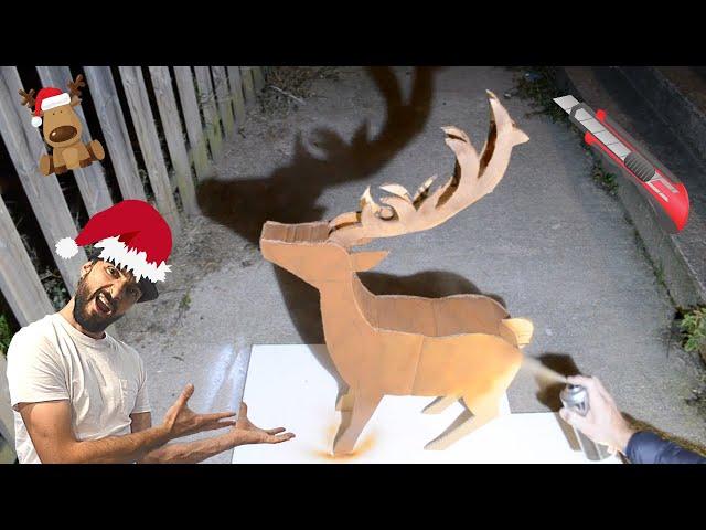 DECORATIVE CARDBOARD REINDEER Christmas 2021