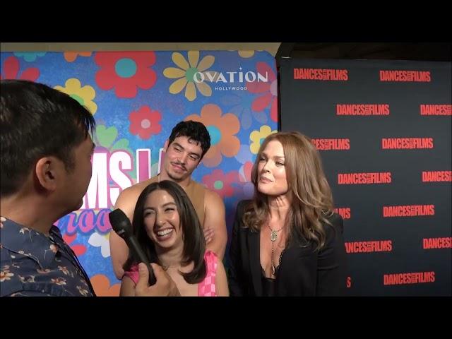 Dina Meyer, Aaron Dominguez and Julia Tolchin Carpet Interview for Katie's Mom | DWF 2023