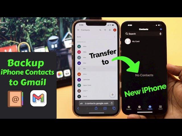 Backup iPhone Contact to Gmail | Transfer Google Contacts to New iPhone 13/13 Mini/13 Pro Max