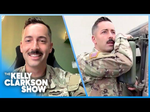 Kelly Clarkson Meets Hilarious Army Influencer Going Viral On TikTok