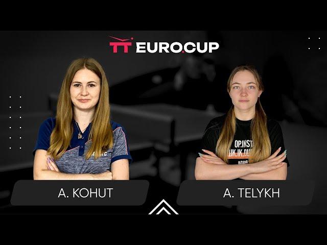 17:10 Alina Kohut - Anastasiia Telykh 15.10.2024 TT Euro.Cup Women Ukraine Star. TABLE 4