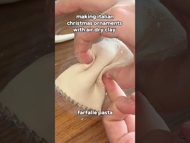 Making Italian Christmas Tree Ornaments With Air Dry Clay: Craft Ideas #craftideas #christmascrafts