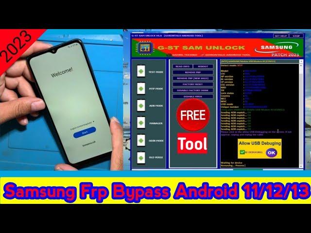 Samsung Frp Bypass Tool 2023 | Adb Enable Fail Fix | Samsung Google Account Unlock Android 12/13