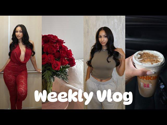 Weekly Vlog | Tape In Appt, My Skincare Regimen, Sushi Night, Trying Dunkin Smores Coffee & more