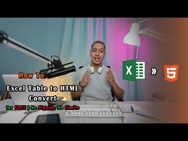 How to Convert Excel Table to HTML for FREE | No Signup, No Limits 2024 | SCP_APPS @Sl_tech_update