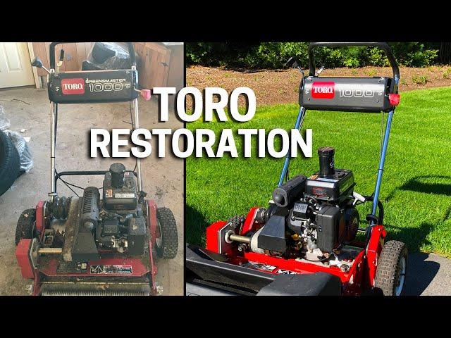 Toro Greens Reel Lawn Mower Restoration / Rebuild Project GM1000