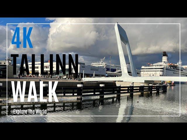 【4K】 Estonia Tallinn Walk - Tallinna Sadam, Port of Tallinn with City Sounds