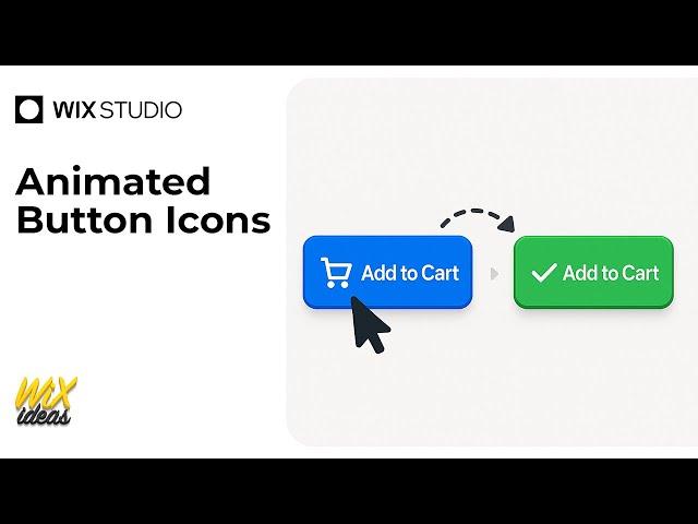 How to Add Animated Button Icons in Wix Studio | Wix Ideas #wixstudio