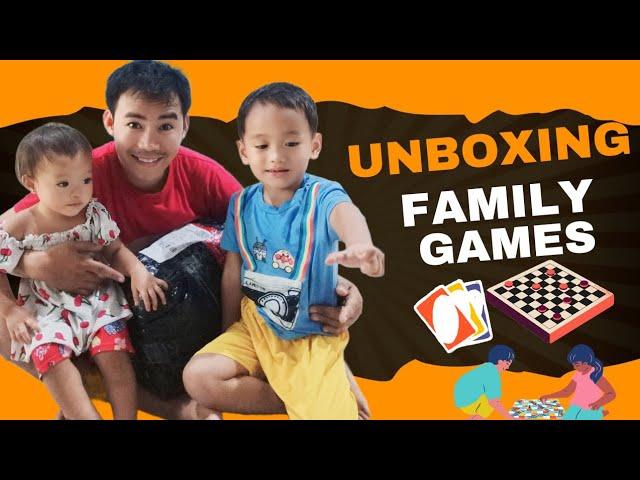 Unboxing our family games materials || PR's Vlog & TV