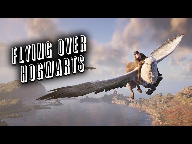 Hogwarts Legacy Broom Flying Free Roam Around The Map | PC