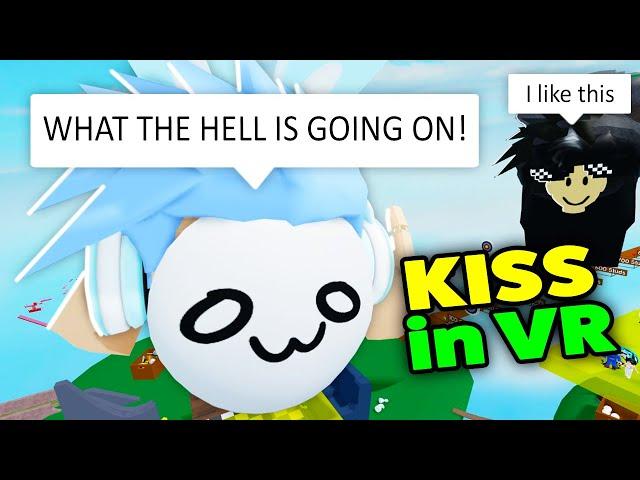 Roblox VR Hands But.. I Decided To Kiss Random Players - Funny Moments