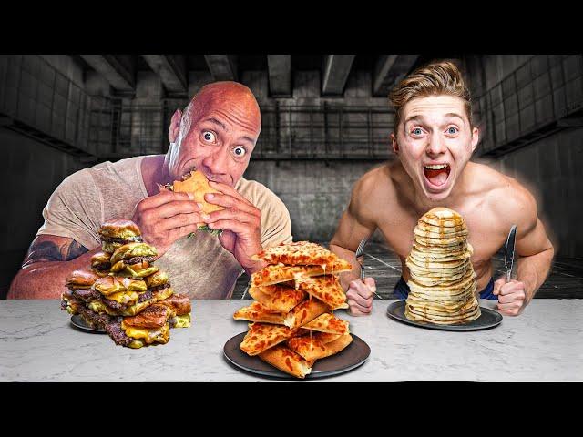 I Ate The Rock's BIGGEST Cheat Meals for 24 Hours