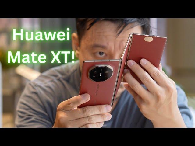 Huawei Mate XT Hands-On: Tri-Fold with Flagship Camera!