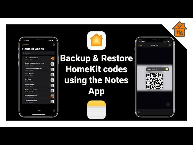 Backup your HomeKit codes & with the Notes App & restore with Live Text in iOS15 & iPadOS15