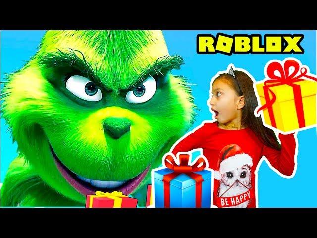 ГРИНЧ похититель Рождества! Спасаем Новый год в Роблокс Roblox Escape The Grinch CHRISTMAS Валеришка