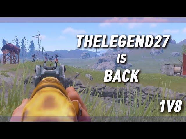 RUST SOLO 6ㆍTHELEGEND27 IS BACK | Defending My Base 1v8