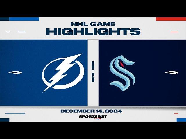 NHL Highlights | Lightning vs. Kraken - December 14, 2024