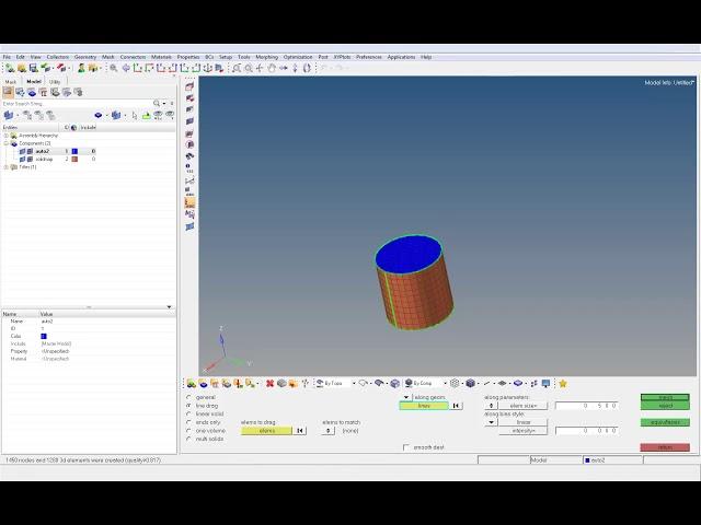 HyperMesh Hexa Meshing with Solid Map