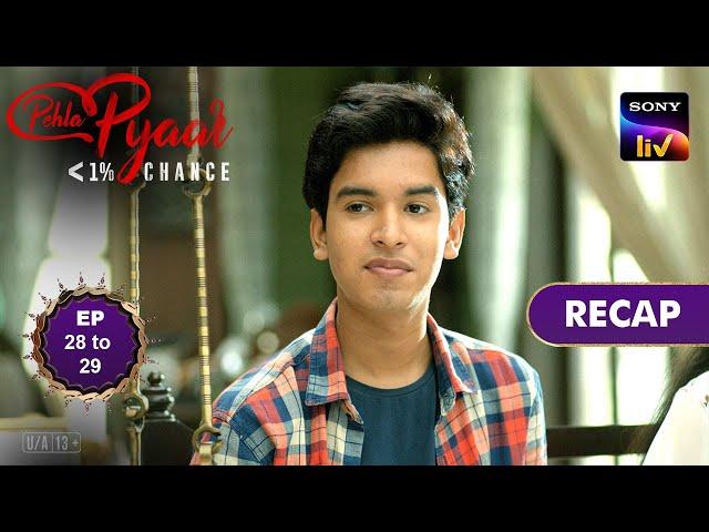 Pehla Pyaar - Less Than 1% Chance | Ep 28 & 29 | RECAP | पहला प्यार - लेस देन १ % चांस