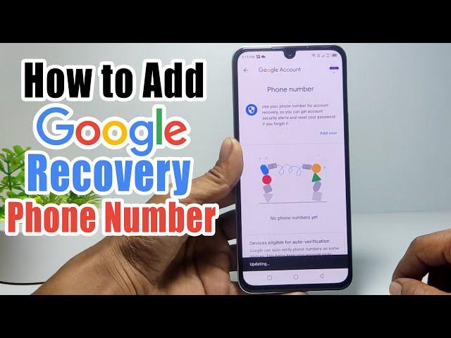 How to Add Recovery Phone Number in Google Account on Android