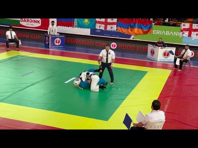 Fight in the Category M-U16-58 kg. Kudo Eurasian Championship 2024.