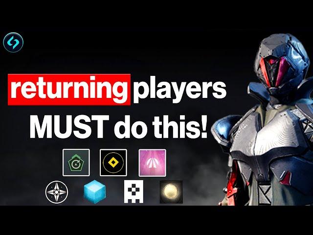 20 Things All Returning Players MUST Do!  (Destiny 2)