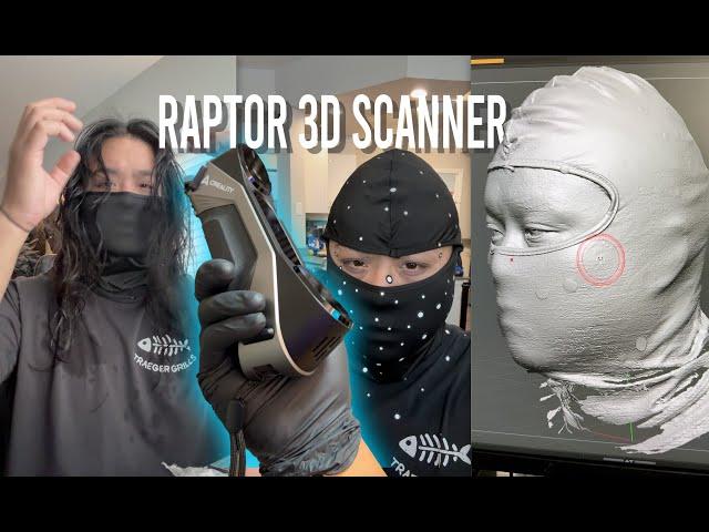 Creality Raptor 3D scanner: Head scan for 3d sculpting