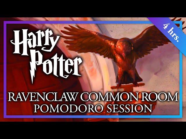 STUDY in the RAVENCLAW COMMON ROOM - 50/10 Long Pomodoro Session - Harry Potter ASMR