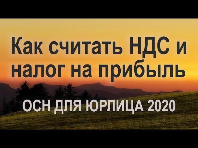 Как считать НДС и налог на прибыль. ОСН для юрлица 2020. #БелыеНалоги2020