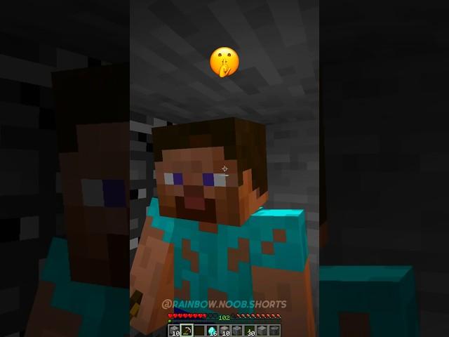 Poor Steve Illegally Mining Moment vs Shocked Notch Emoji Reaction #shorts #meme #minecraft