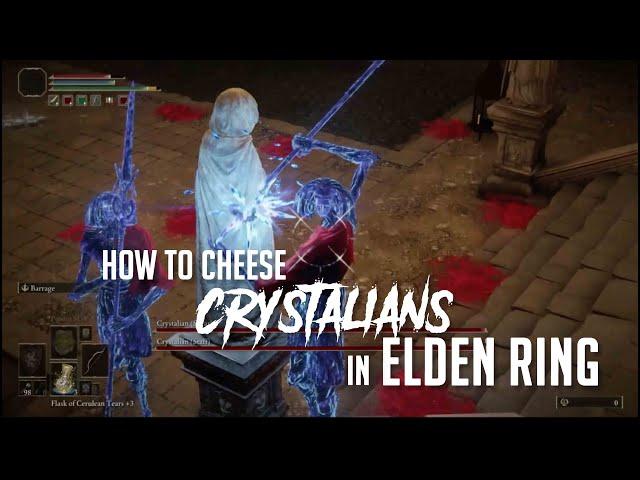 How to Cheese the Crystalians at Academy Crystal Cave in Elden Ring (Easy Kill)