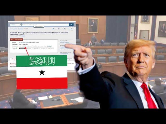 Aqoonsiga Somaliland Oo Hada U Gudbay Congress-ka Maraykanka & Xiliga Trump Ku Dhawaqayo Oo La Helay