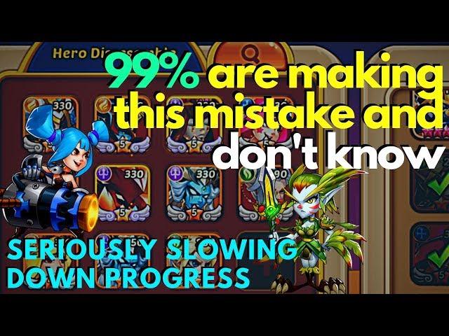 MOST IMPORTANT IDLE HEROES GUIDE - Biggest Beginner's Mistakes SLOWING Progress Beginner's Guide #2