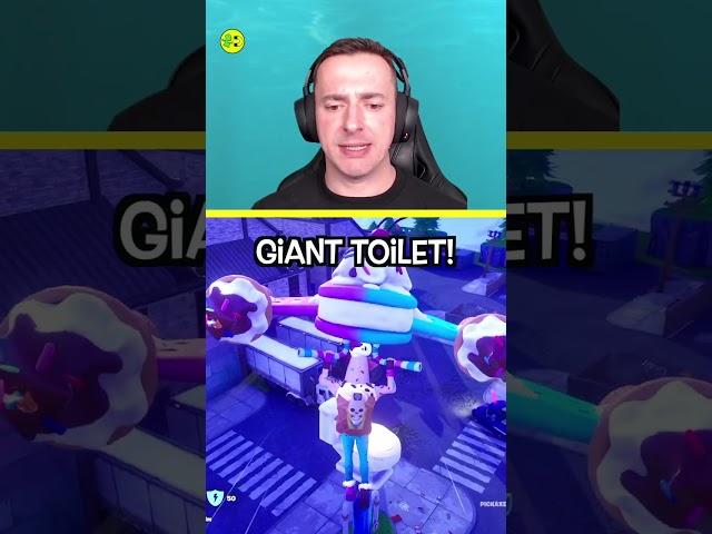 Is That a Giant Toilet?  #fortnite #fortniteclips