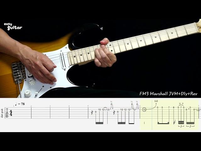 Scorpions - Wind Of Change Guitar Solo Lesson With Tab (Slow Tempo)