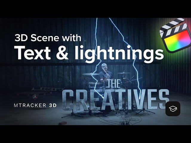 mTracker 3D Tutorial - Creating a complex 3D scene with text and lightning effects - MotionVFX