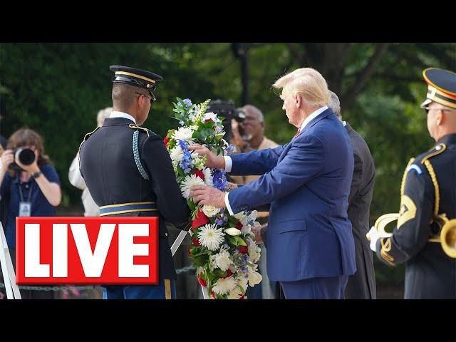 Trump delivers Memorial Day address at Arlington National Cemetery