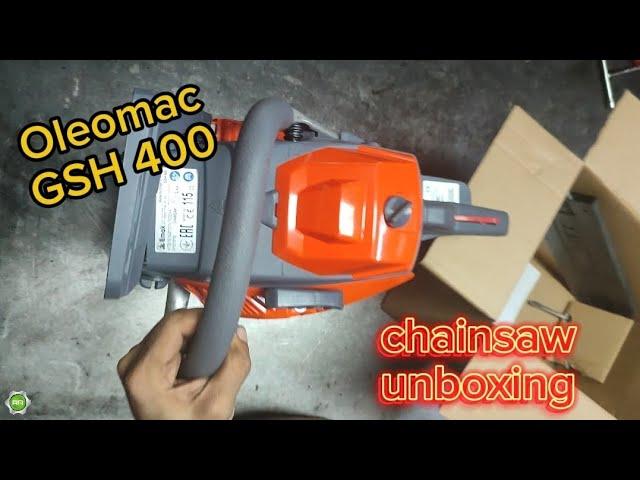 oleomac GSH 400 unboxing #oleomac #chainsaw #farming