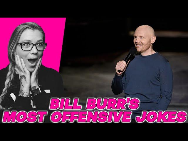 BILL BURR MOST OFFENSIVE JOKES | AMERICAN REACTS | AMANDA RAE