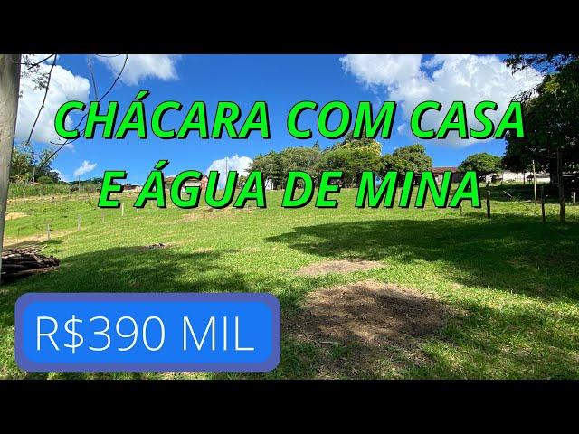 CHÁCARA COM CASA E ÁGUA DE MINA- R$390 MIL - CÓDIGO 1005