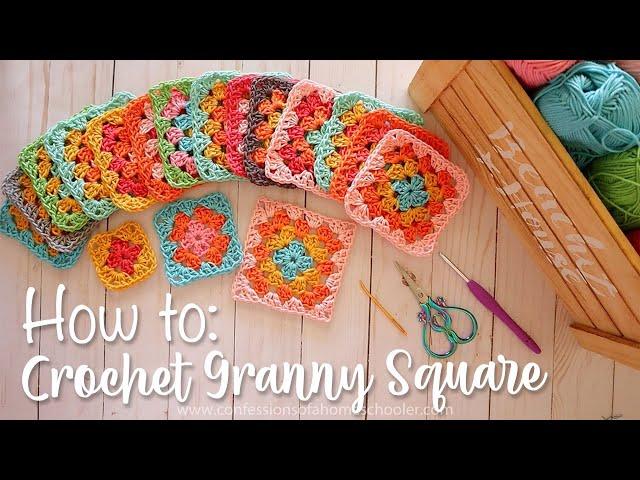 EASY CROCHET: How to Crochet a Granny Square for Beginners