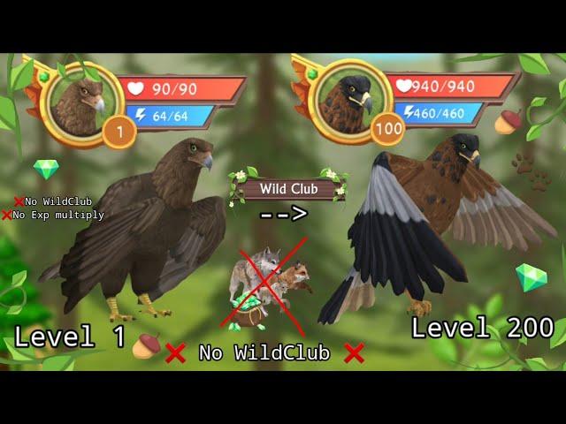 Wildcraft Level 1 to 200 eagle part 1 ( 1 to 100 ) No wildclub 