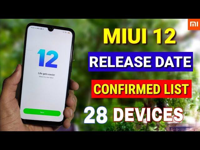 Miui 12 Global Stable update release date in India | Supported Smartphones list | Miui 12 features