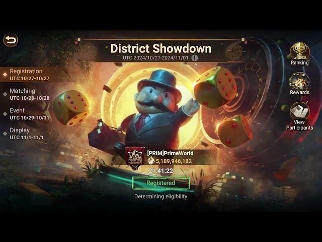 District showdown event  | Doomsday Last Survivors