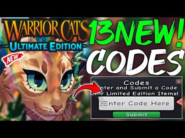 ️FreshCodes️ WARRIOR CATS CODES (OCTOBER! 2024) - WARRIOR CATS PROMO CODE