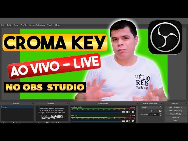 Como fazer CHROMA KEY, FUNDO VERDE ao vivo usando OBS Studio - ATUALIZADO 2022 , PHOTOEMBRANCO